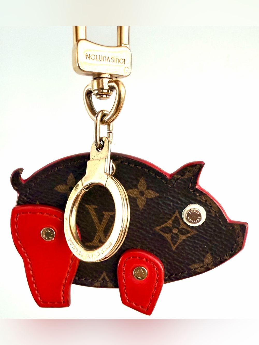LOUIS VUITTON Rare Monogram Year of the Pig Bag Charm Key Holder M64181